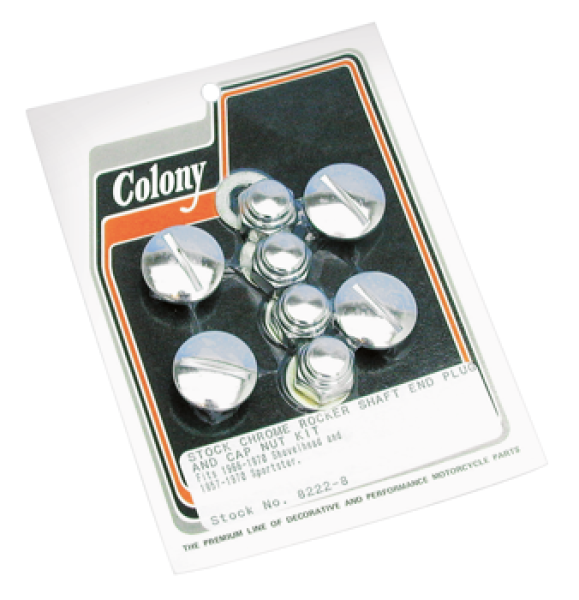ROCKER SHAFT END CAP AND NUT KIT